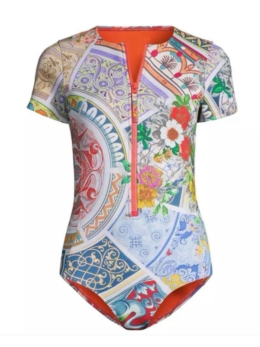 Johnny Was Neoprene Wetsuit Beach Surf Resort Swim One-Piece